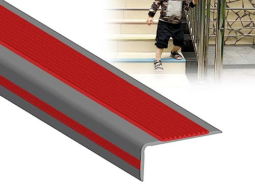 Nez De Marche Profil D’angle PVC Autoadhésif, Forme en L Profil De Marche, Profil De Bord D'escalier, Antidérapant Imperméable, Auto-adhésif, Escaliers Adaptés Aux Hôtels/jardins D'enfants ( Color : E
