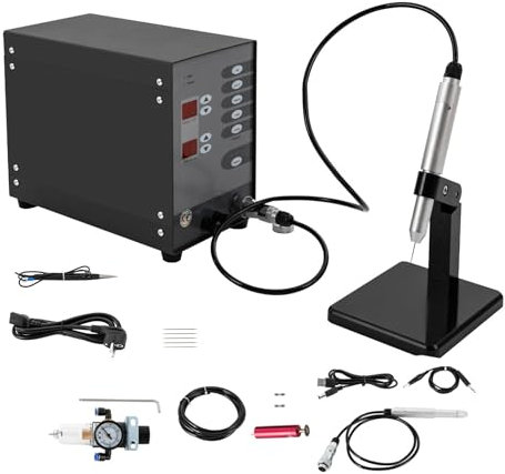 Automatischer Pulse Spot Welder 220V 100W Schmuck Gold Silver Punktschweißgerät Welding Machine Tool Puls-Argon-Lichtbogen-Schweißmaschine Elektrische LöTmaschine Puls Argon Schweißgerät