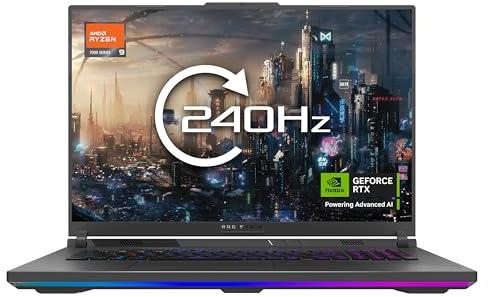 ASUS ROG Strix G18 G815LW Gaming Laptop | 18.0 WQXGA 240Hz Screen | Intel Core Ultra 9 275HX | NVIDIA GeForce RTX 5080 Laptop GPU | 32GB RAM | 2TB SSD | UK Layout Backlit Keyboard | Windows 11