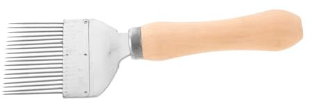 Milisten Entdeckelungsgabel Mit Edelstahlnadeln Imkereizubehör Entdeckelungshilfe Für Bienenwaben Bienenfreundliches Honigschaufelwerkzeug Gerader Nadeldesign Einfach Zu Reinigen Und Vielse