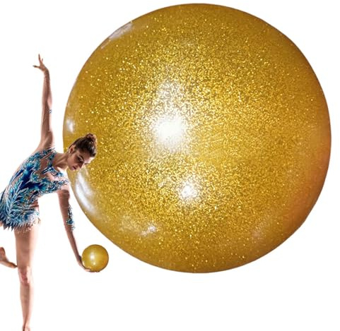 Jvjggag Pelota de gimnasia rítmica, equipo de entrenamiento de alta elasticidad, equipo de fitness de equilibrio, construcción de goma duradera, rendimiento de competencia de práctica de baile, 7.09 x