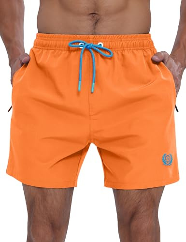 APTRO Badshorts för män snabbtorkande nätfoder sommar strandshorts 4-vägs stretch badbyxor med blixtlåsfickor