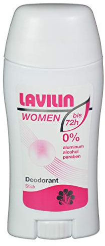 Lavilin Deodorante stick da donna da 60 ml, protegge fino a 72 siti dall'odore di sudore, crema senza alluminio e alcool, con principi attivi vegetali, resistente all'acqua e ad alte prestazioni