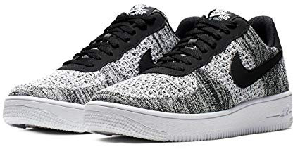Nike Herren Air Force 1 Flyknit 2.0 Basketballschuhe, Schwarz (Black/Pure Platinum/Black/White 1), 44 EU