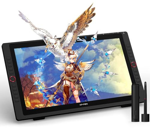 XP-PEN Artist 22R Pro Grafiktablett mit Display, 21,5 Grafikmonitor,120% sRGB mit batterieloser 60° Neigung Stift, Verstellbarer Ständer, Skizzieren/Zeichnen/Fotobearbeitung