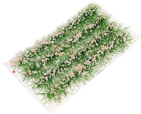 Garneck Miniatur-blumencluster Harz Für DIY-landschaften Modellbau Miniatur-Garten Dekoration Blumen Gras