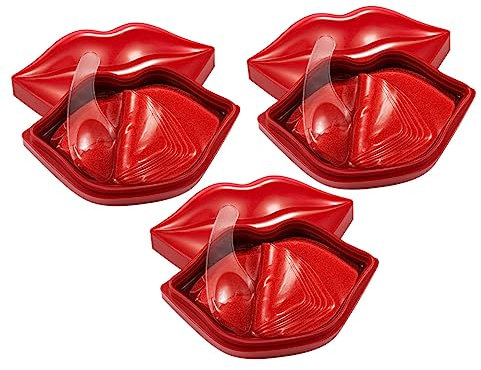 Healvian 60 Stücke Feuchtigkeitsspendende Lippen Masken Blatt Gel Behandlung Nacht Lip Care Patch Nähren Lippen