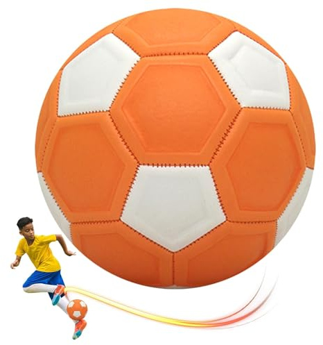 Thapncow Ballon de Football Courbe, Ballon de Direction en Caoutchouc incurvé, Ballon Courbe pour Enfants pour Jeux de Football, Cadeaux pour Enfants