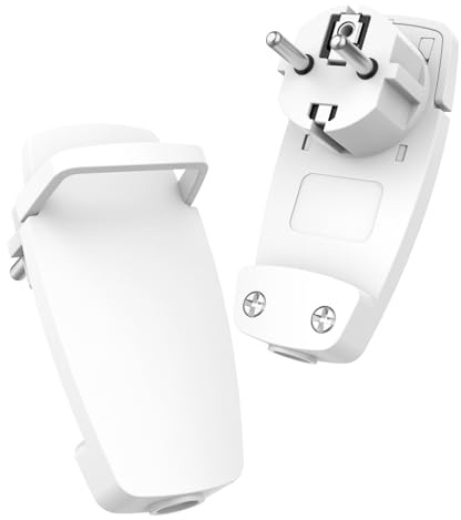 2 Piezas Enchufe Plano, Clavija Enchufe Macho IP20 250 V 16A, Clavija Enchufe Extraplano, Enchufe Plano Schuko Para Cables De 1,5 mm²