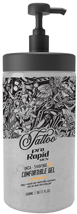 Pro Rapid Tattoo Series Inca – Shaving 05 efter rakning bekväm gel 1 500 ml – smidig och bekväm upplevelse