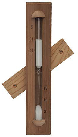 Home Sauna Experience Hse Deluxe Cedar Parete Rotante Sauna Sand Timer 15 Minuti Bianca
