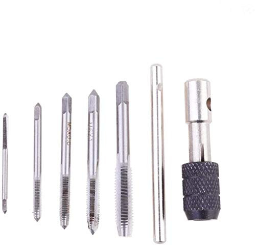 Metrischer Gewindebohrer 5 Stk. 3 mm 4 mm 5 mm 6 mm 8 mm Gewindeschneider mit Hand Reibahlen