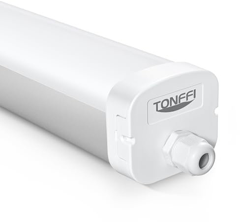 TONFFI 3er LED Feuchtraumleuchte 150cm 60W mit 7200LM für Keller Garage Werkstatt Warenhaus, LED Wannenleuchte Feuchtraumlampe Werkstattlampe Röhre, Neutralweiß 4000K Wasserfest IP66