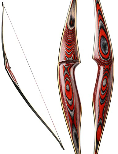 KAINOKAI 58 Laminated Recurve Bow,Amercian Hunting Bow Archery Bow 20-60lbs (40LBS, Right Hand)