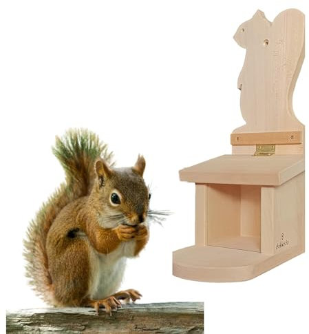 Dokkodo -Eichhörnchen Futterhaus - Wetterfestes Eichhörnchenhaus für den Garten