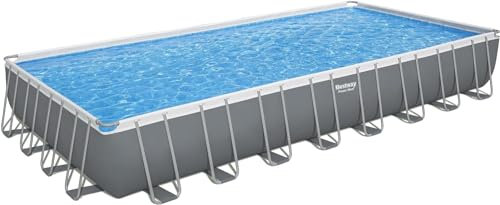 Bestway 56936-5 Piscina base fuori terra Power Steel da 956x488x132 cm grigia