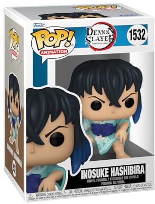 Funko POP! Animation: Demon Slayer - Inosuke Hashibira - (Kimono) - Samlingsbar vinylfigur - Presentidé - Officiell Merchandise - Leksaker för barn och vuxna - Anime Fans - Modellfigur för samlare | Officiell Anime Merchandising - Samlarobjekt Vinyl Figur Dekoration - Födelsedag Geek Gåva