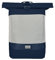 OAK25 Rolltop Rucksack Damen & Herren Blau - Reflective - Reflektierender Fahrradrucksack - Hohe Sichtbarkeit & Sicherheit - Fahrrad Daypack mit Laptop Fach - Wasserabweisend