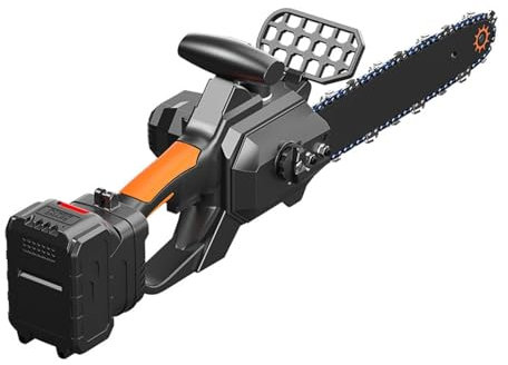 MAHWER Electric Hand-Held Hand Saw For Tree Pruning And Cutting Wood And Splitting Firewood Chainsaw 12inches 21v,3000mah Battery*2 Rechargeable Chainsaw Electric Chainsaw