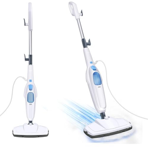 Dampfmopp Dampfwischer für Tiefenreinigung Böden,Elektrischer Dampfreiniger 1500W Multifunktions Boden-Dampfreiniger Teppichreiniger Handreinigungsmaschinen entfernt bis zu 99,9% der Bakterien