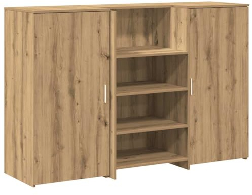 vidaXL Receptionsdisk artisan ek 155x50x103,5 cm konstruerat trä
