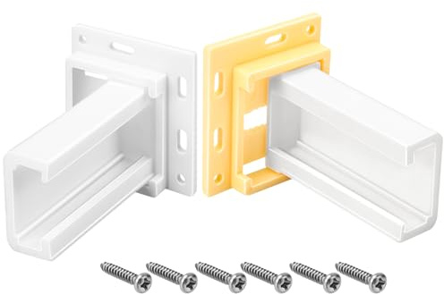 Drawer Slides Sockets Set RV Drawer Rail Bracket, Drawer Hardware for 1'' Slide Channel, Cabinet Drawer Slides, Drawer Rails, C-Shaped Adjustable Base, RV Cabinet Hardware, Included Screws