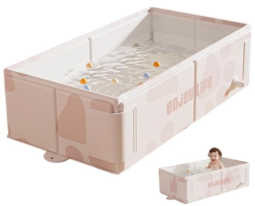 Bañera plegable para bebés, bañera plegable para bebés con soporte ergonómico para recién nacidos y niños pequeños, portátil que ahorra espacio, estilo 3