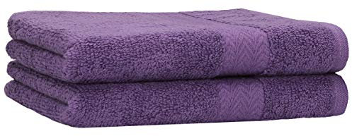 Betz 2-TLG. Handtuch-Set Premium 100% Baumwolle 2 Handtücher 50x100 cm Farbe lila