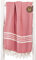 ZusenZomer Hamamtuch Damen XXL160x210cm - Fouta Pestemal Hamam Badetuch Strandtuch Extra Groß - 100% Baumwolle Oeko-TEX® - Fair Trade Hamamtücher (Himbeere)