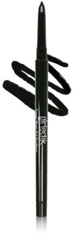 Girlactik Eyeliner gel longue tenue – Imperméable à l'eau et aux taches – Crayon à paupières en gel hautement pigmenté, finition mate (noir pur)
