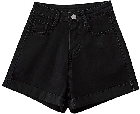 Vaqueros Cortos Mujer Vaquero Ancho Shorts Mujer Jeans Alta Anchos Casual Bolsillos Pantalon Corto Mujer Bermudas Mujer Verano