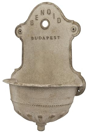 Creative Co-Op Reproduction of Vintage Iron Wall Water Fountain