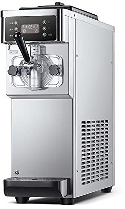 1200W Commercial Ice Cream Machine, 16L/H Soft Serve Ice-Cream Maker Machines, Ice Cream Machine with LCD Operation Screen, CE/FCC
