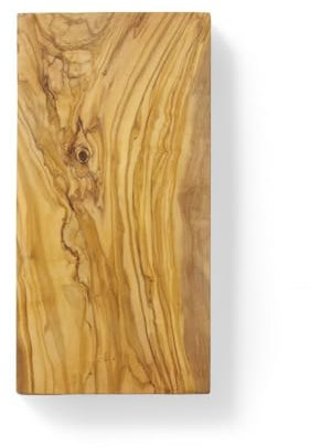 HENDI Planche à découper, plateau de service, plateau à fromage, en bois d'olivier, rectangulaire, ca. 300x150x(H)18mm