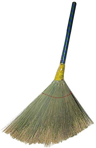 JYCCH Schneebesen, traditioneller Strohbesen zum Kehren von Schmutz, weich, antistatisch, handgefertigt, intensiv, Gartenagh (Color : Natural, Size : 85x45cm) (Nature 85x45cm)