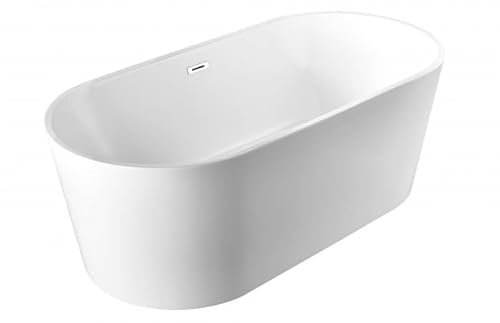 BRAIDER CANNEA Freestanding Double Ended Bathtub Acrylic White 1700 x 800 mm