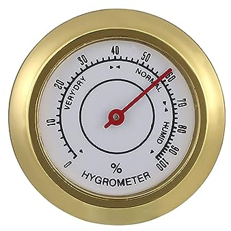 DGFJY Stainless Steel Cigars Moisture Meter Mini Hygrometer Thermometer Pocket Cigarettes Damp Detector Home Offices Mini Humidors for Cigars