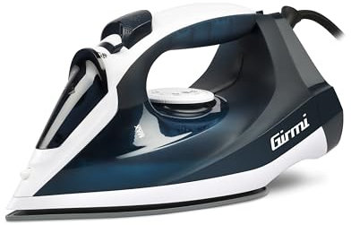 Girmi ST05 Ferro da Stiro a vapore, 2000 W, Piastra in ceramica, Leggero, Regolazione vapore, Impugnatura ergonomica, Super vapore, Capacità 200 ml, Auto Pulizia