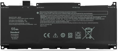 MN79H J7H5M 0J7H5M NXRKW 0NXRKW Laptop Battery Compatible with Dell XPS 9320 XPS 13 Plus 9320 XPS9320-7523BLK-PUS XPS9320-7585SLV-PUS Series(11.55V 55Wh)