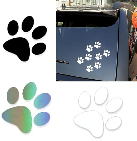 48 Pezzi Confezione Adesivi Zampe Cane gatto Zampe Cuore Zampe,zampette adesive ADESIVI PER AUTO MOTO CASCHI per Auto o Moto Bici o Monopattino