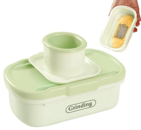 Moulin à ail manuel - Chopper et coupe-légumes portatif | Outil de cuisine multifonction pour gingembre, ail, herbes, raboteuse d'ail compacte avec poignée non coulissante, lave-vaisselle Saf