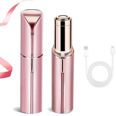 Journeyside Epilateur Visage Femme, Epilateur Visag et Indolore Doux, Rasoir Visage Femme Electrique Rechargeable USB, Conception Ultra Silencieuse, Adapté aux Lèvres, au Visage
