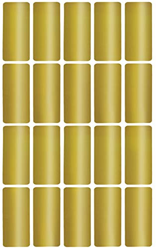 Royal Green 4 x 2 Centimètres Or Métal Étiquettes Autocollantes De Dossier, Chemise De Classement, Codage Couleur, Marquage, Tarification Coupe Rectangle (40mm x 19mm) Paquet De 300