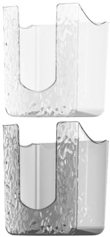 MAGICLULU Handschuhfachhalter 2 Stück Wandhalterung Einweg-Handschuhspender Selbstklebende Halterung Für Kosmetiktücher Handschuhhalter Für Gummihandschuhe Organizer