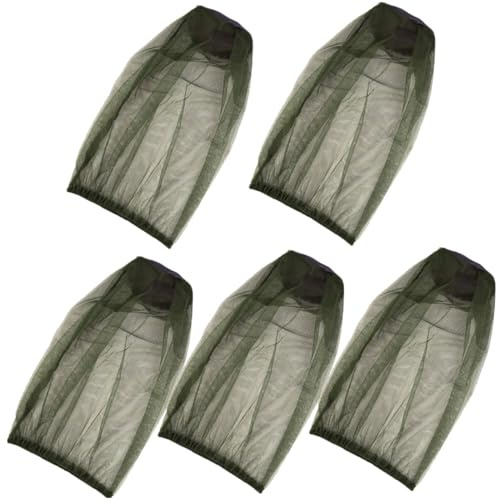 Beavorty 5pezzi Cappello da Apicoltore Professionale Rete Cappello Comodo per Testa Resistente all Usura e Riutilizzabile Accessorio per Forniture da Apicoltore