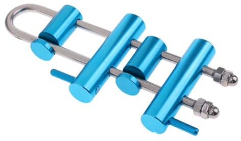 mophrati Klettergerüst Abseilgerät Bergsteigen Outdoor Langstrecken Sicherungsgerät Rettungsbaum Baumpfleger Rigging Absteigend, Blau