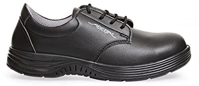 Abeba BB493-47 X-Light mikrofiber snörning säkerhetssko, S2, FO, SRC, storlek 47, svart