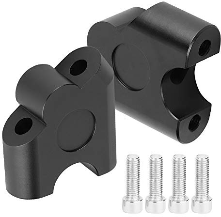 Styrehöjare, 22 mm 7/8 tum universell motorcykelstyre stigare styre klämma bakåt flytta adapter tillbehörssats (svart)