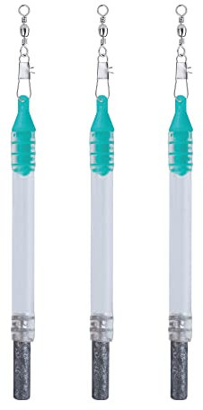 Zite Fishing Tiroler Hölzel/Holz Angel-Blei 40 g - Grundblei Gewicht mit Auftriebskörper – Krautblei Aal Zander Karpfen Grund-Angeln 3 Stück