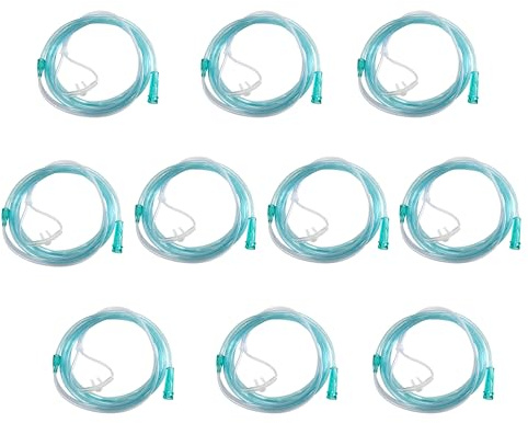 GlobalRoll Cánula nasal pediátrica, tubo nasal de cánula de 8.2 pies con cabezal de tapón nasal corto para oxígeno, cánula de oxígeno nasal resistente a las torceduras para pacientes de uso a largo